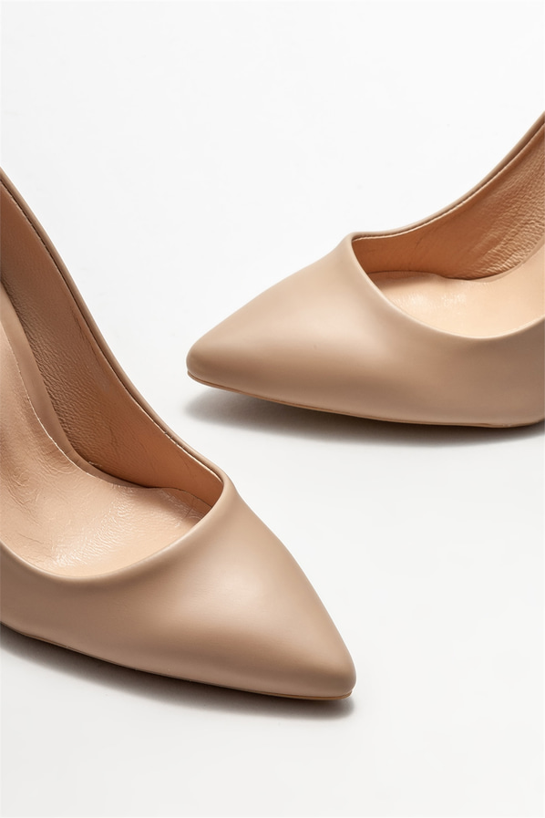 Naturel kadın stiletto - Elle Shoes