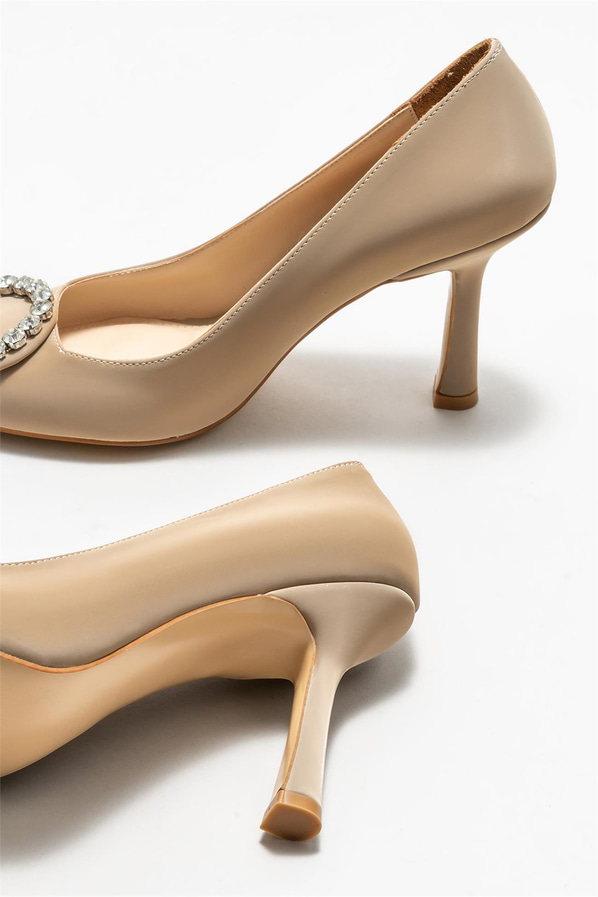 Naturel kadın stiletto - Elle Shoes