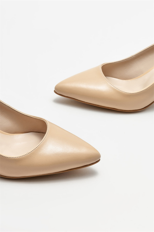 Naturel kadın stiletto - Elle Shoes