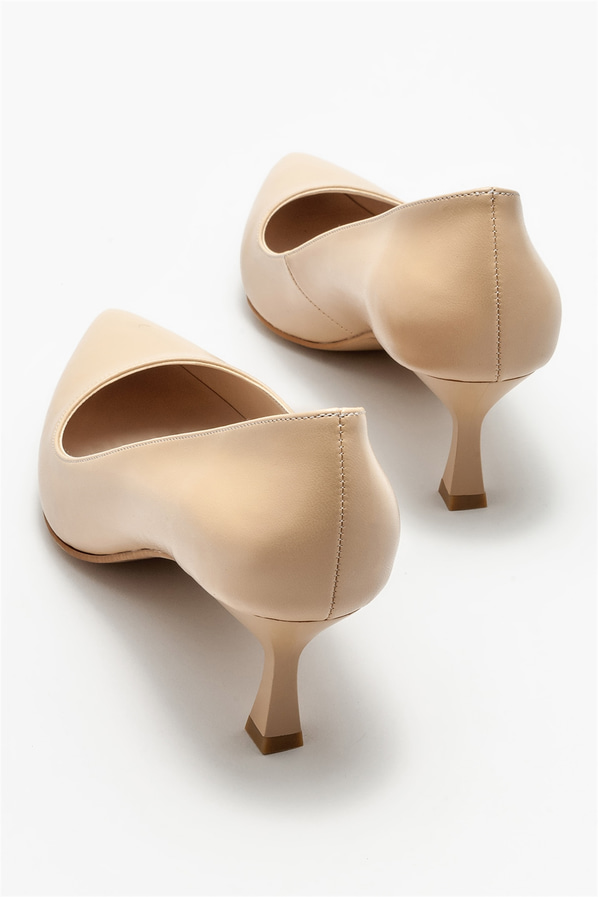 Naturel kadın stiletto - Elle Shoes