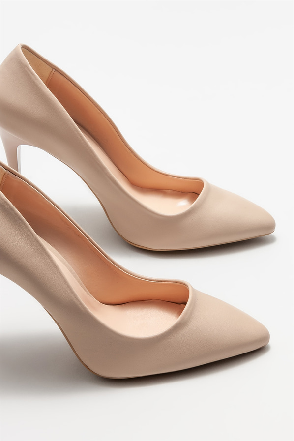 Naturel kadın stiletto - Elle Shoes