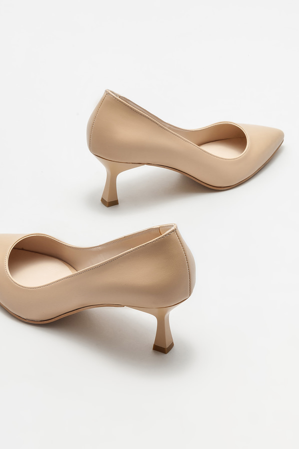 Naturel kadın stiletto - Elle Shoes