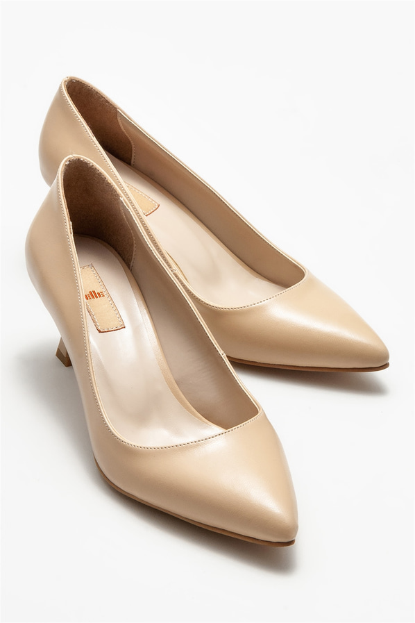 Naturel kadın stiletto - Elle Shoes