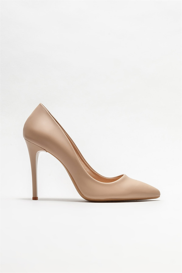 Naturel kadın stiletto - Elle Shoes