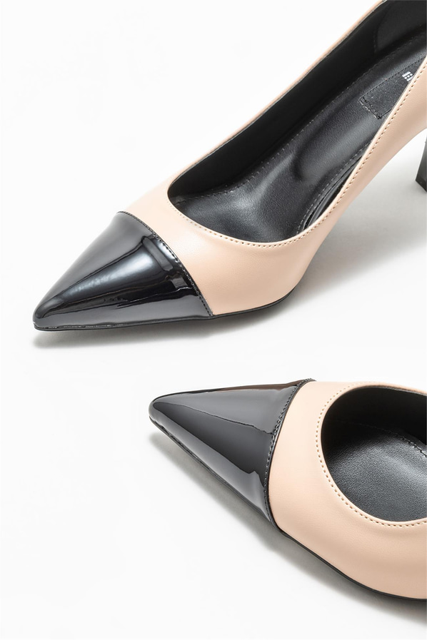 Naturel kadın stiletto, rahat kullanım için - Elle Shoes