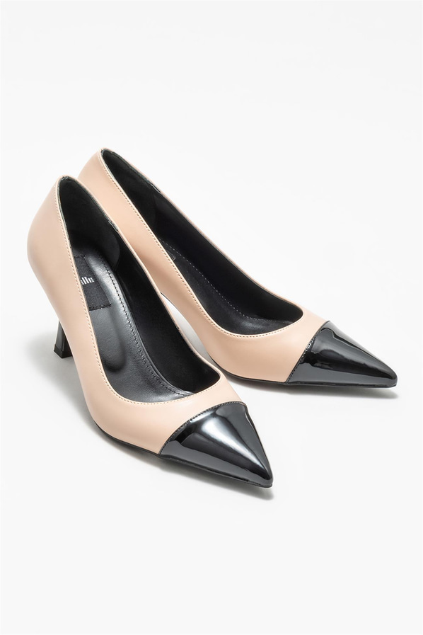 Naturel kadın stiletto, rahat kullanım için - Elle Shoes
