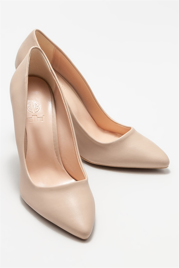 Naturel kadın stiletto - Elle Shoes