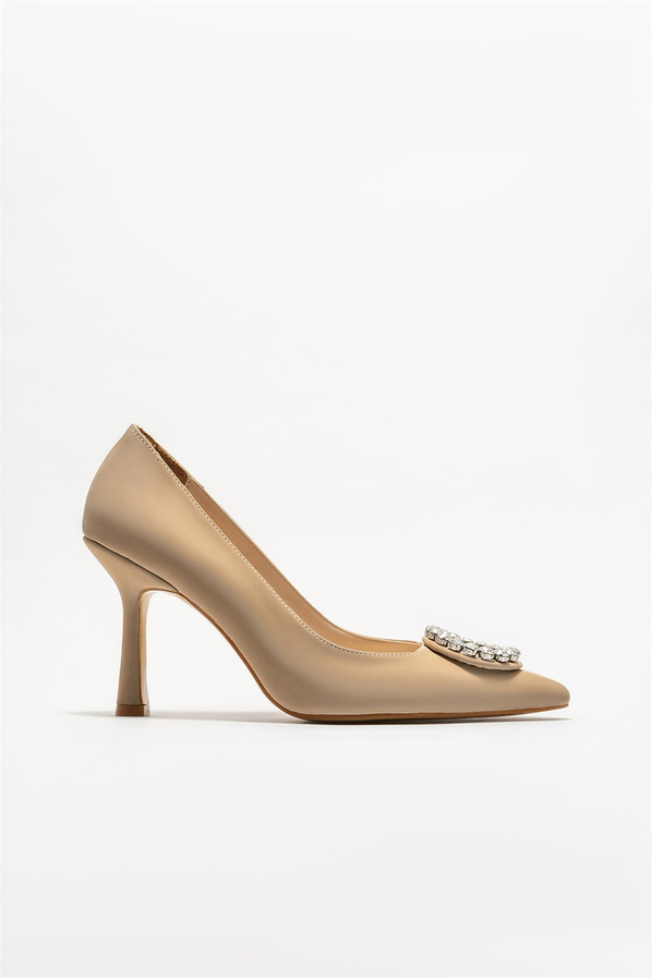 Naturel kadın stiletto - Elle Shoes