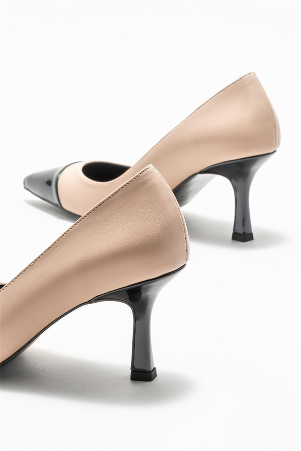 Naturel kadın stiletto, rahat kullanım için - Elle Shoes