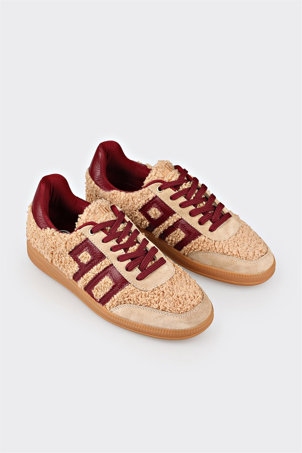 Naturel kadın sneaker, rahat kullanım için - Elle Shoes