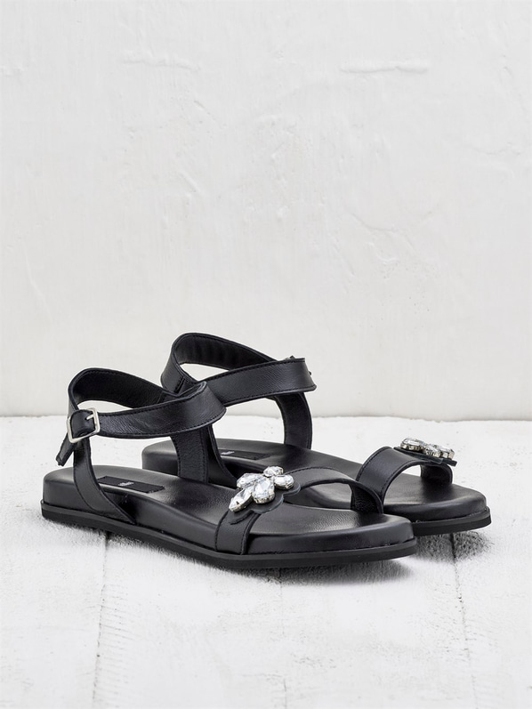 Siyah kadın sandalet - Elle Shoes