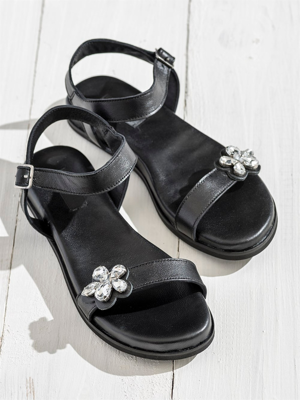Siyah kadın sandalet - Elle Shoes