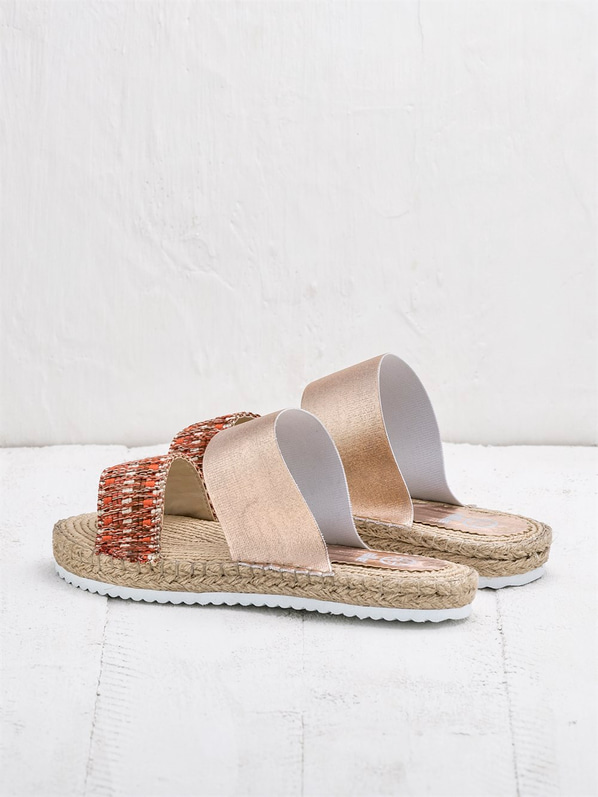 Turuncu kadın terlik - Elle Shoes