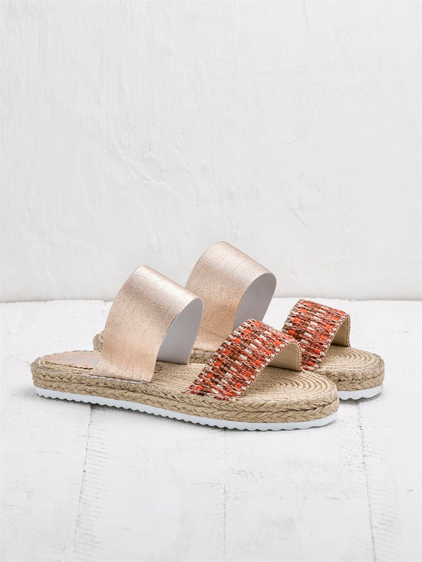 Turuncu kadın terlik - Elle Shoes