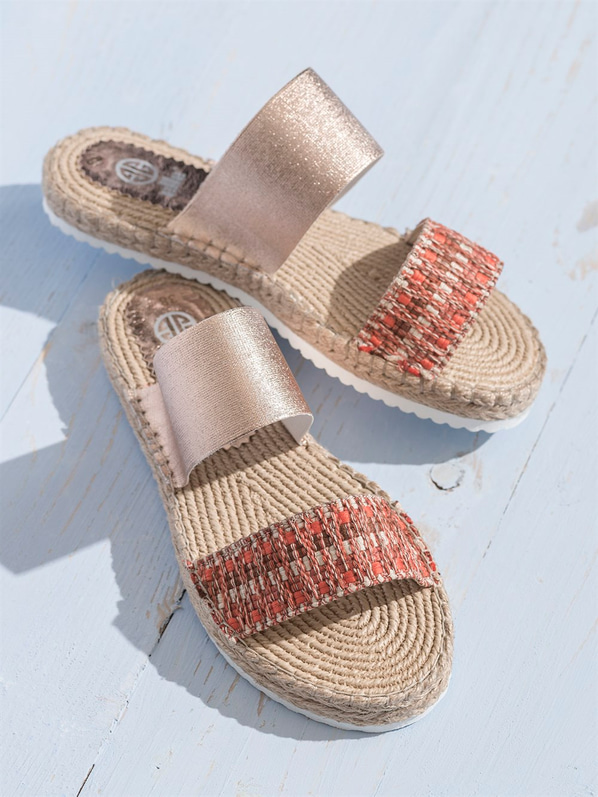 Turuncu kadın terlik - Elle Shoes