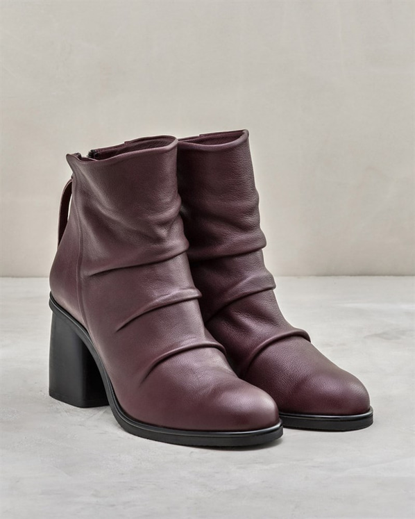 Bordo kadın bot - Elle Shoes