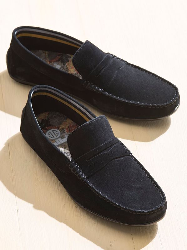 Siyah deri erkek loafer - Elle Shoes