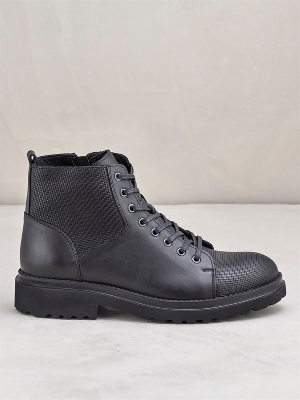 Siyah erkek bot - Elle Shoes