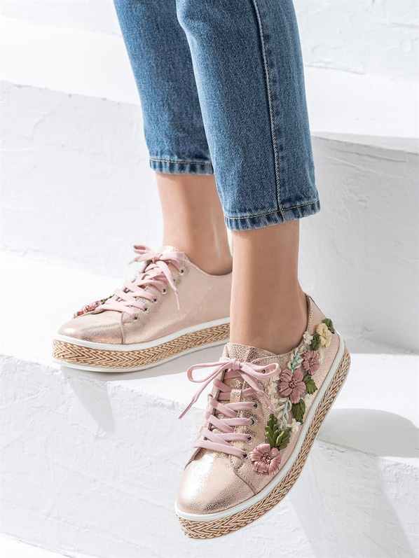 Pudra kadın ayakkabı - Elle Shoes