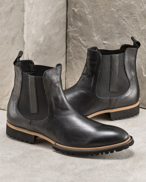 Siyah erkek bot - Elle Shoes