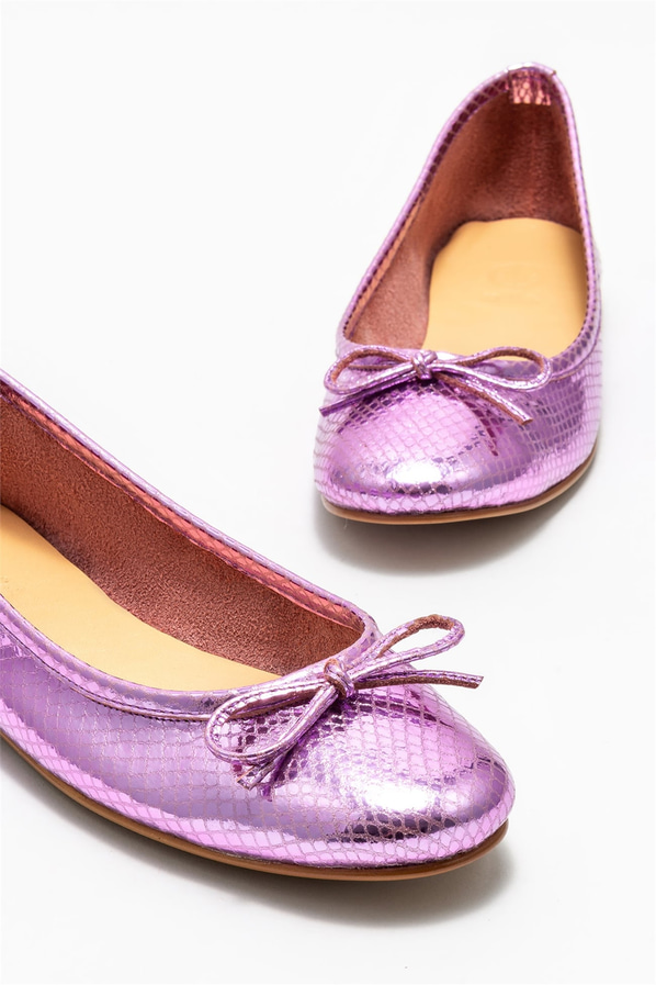 Pembe deri kadın babet - Elle Shoes