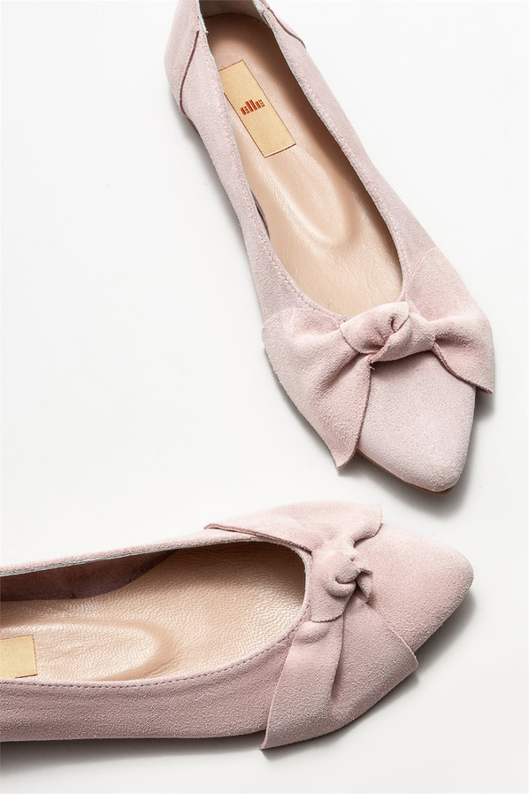 Pembe deri kadın babet - Elle Shoes