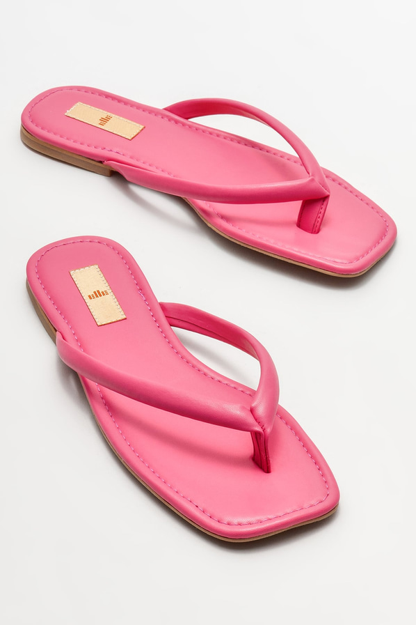 Pembe kadın terlik - Elle Shoes