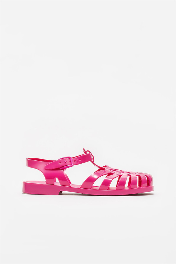 Pembe kadın düz sandalet - Elle Shoes