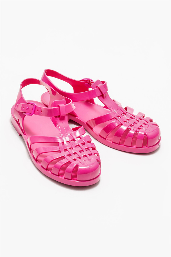 Pembe kadın düz sandalet - Elle Shoes
