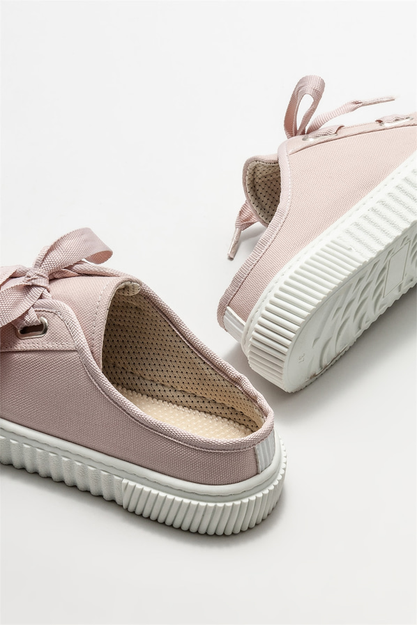 Pembe düz kadın terlik - Elle Shoes