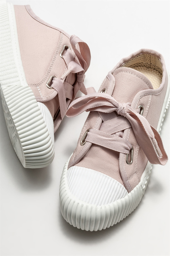 Pembe düz kadın terlik - Elle Shoes