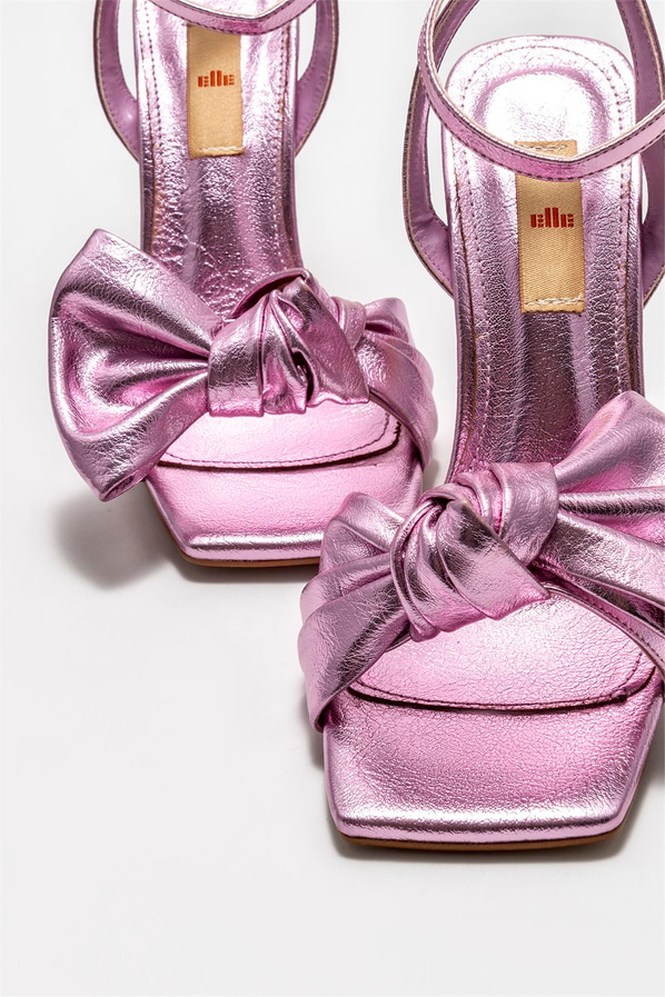 Pembe topuklu kadın sandalet - Elle Shoes
