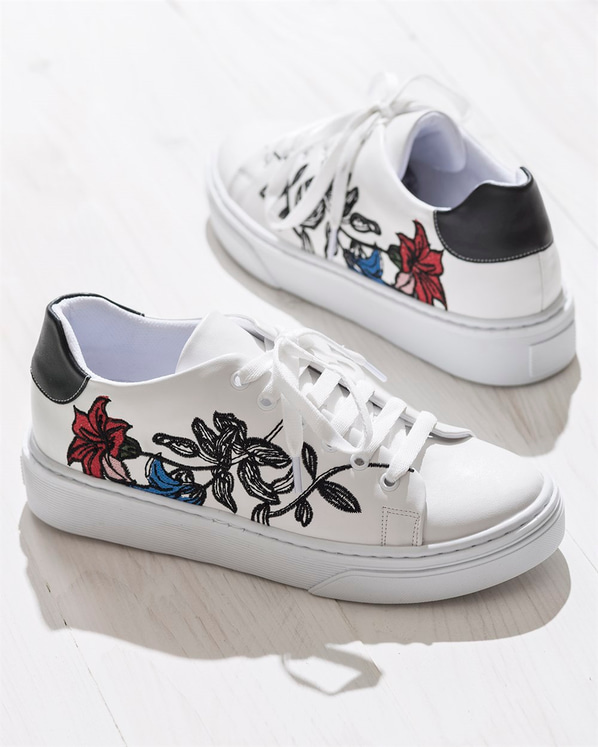 Beyaz kadın ayakkabı - Elle Shoes