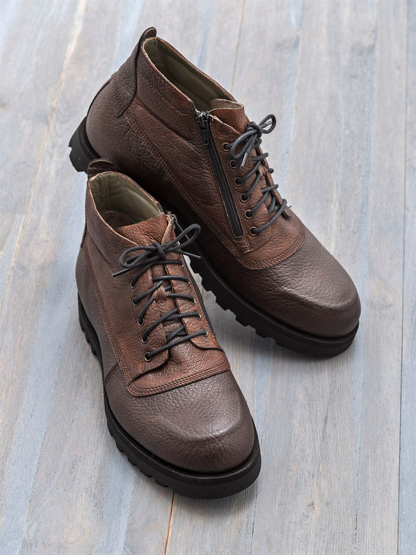 Kahve erkek bot - Elle Shoes