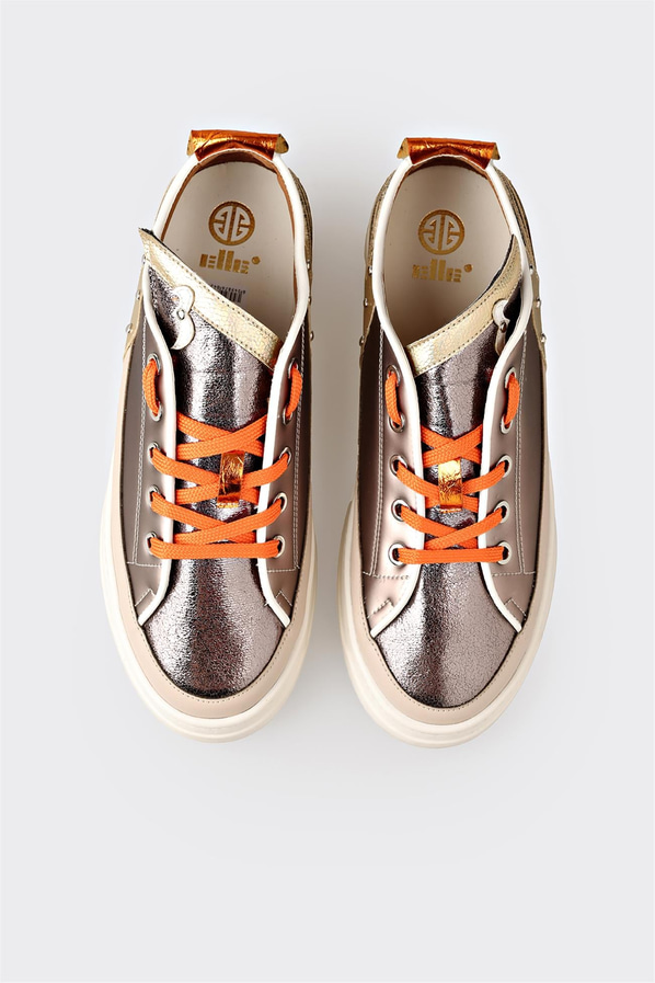 Platin kadın sneaker - Elle Shoes