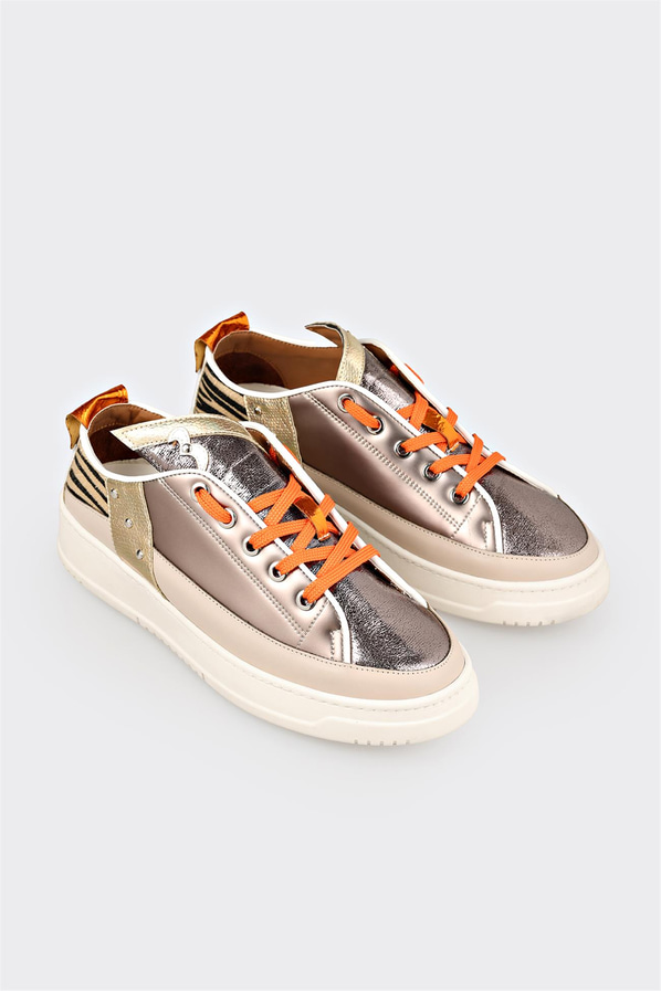 Platin kadın sneaker - Elle Shoes