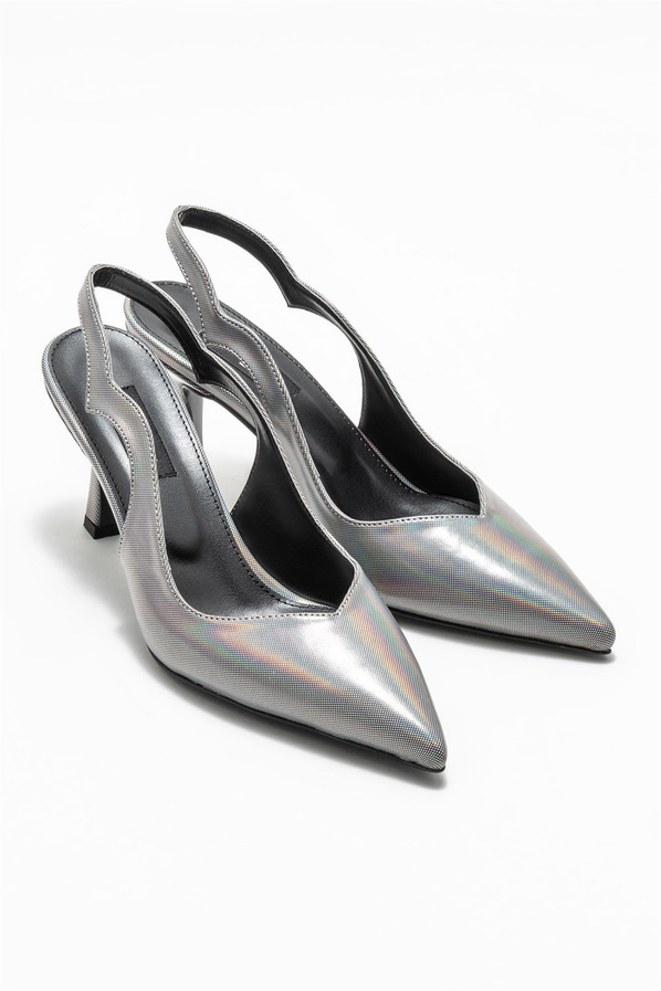 Platin topuklu kadın ayakkabı - Elle Shoes