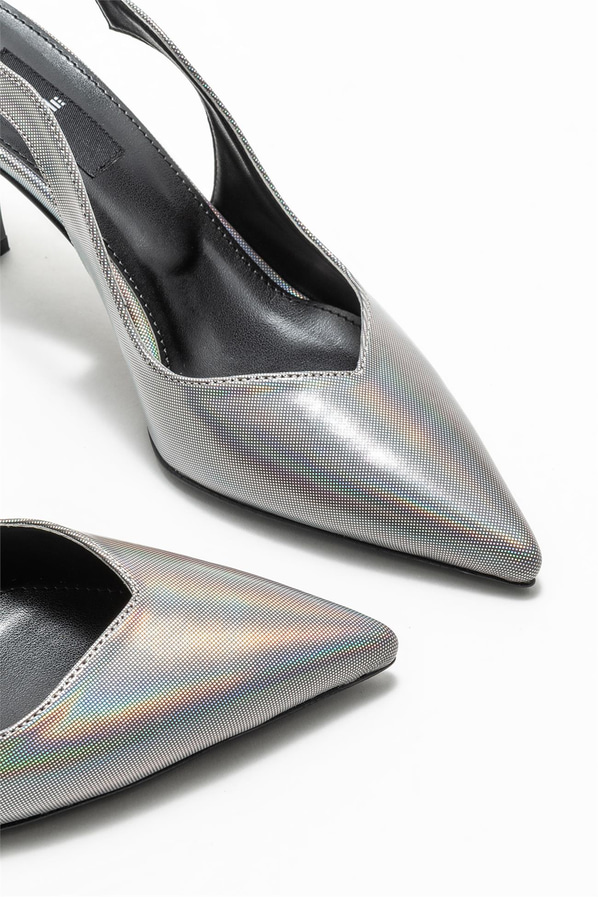 Platin topuklu kadın ayakkabı - Elle Shoes