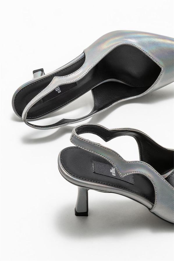 Platin topuklu kadın ayakkabı - Elle Shoes