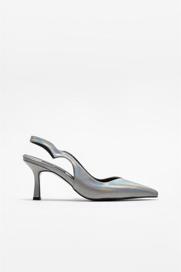 Platin topuklu kadın ayakkabı - Elle Shoes