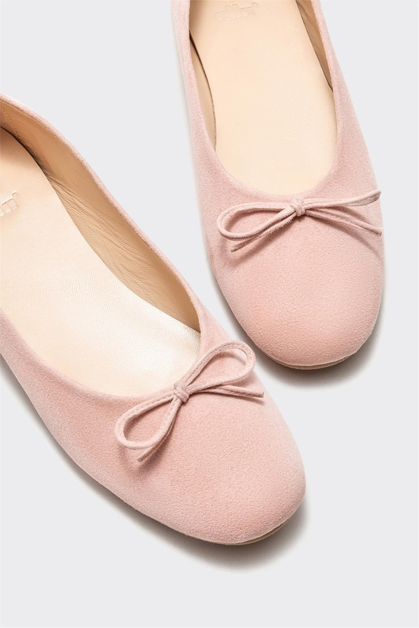 Pudra deri kadın babet - Elle Shoes