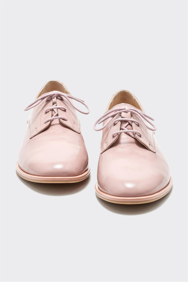 Pudra deri kadın ayakkabı, rahat kullanım için - Elle Shoes