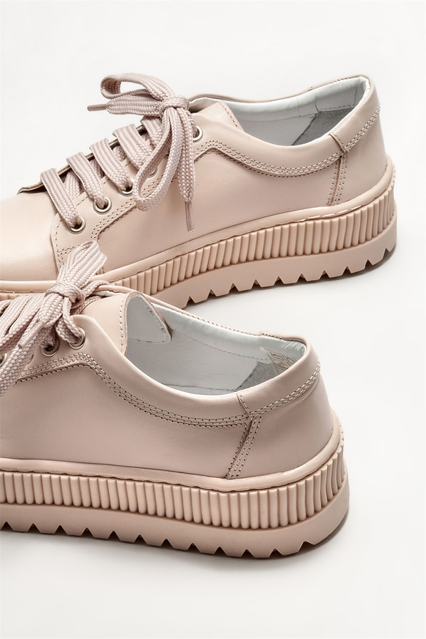 Pudra deri kadın spor ayakkabı - Elle Shoes