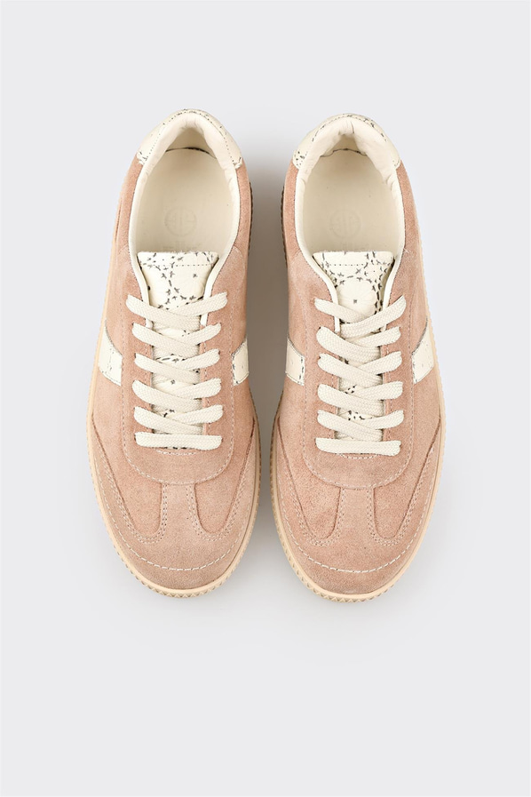 Pudra Deri Kadın Spor Ayakkabı