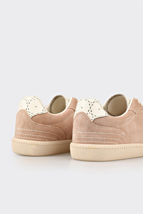 Pudra Deri Kadın Spor Ayakkabı