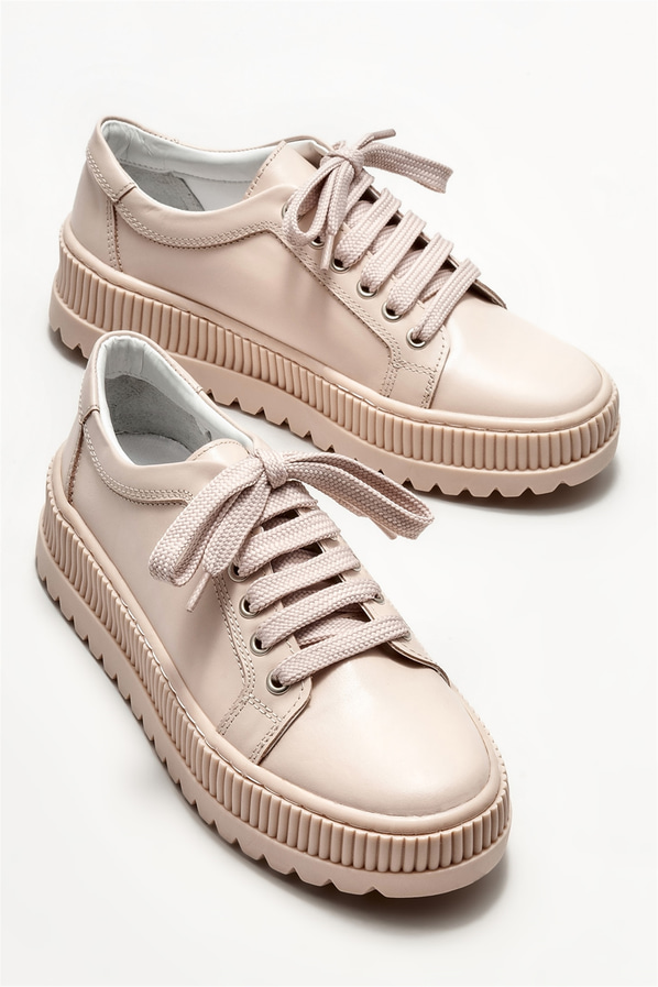 Pudra deri kadın spor ayakkabı - Elle Shoes