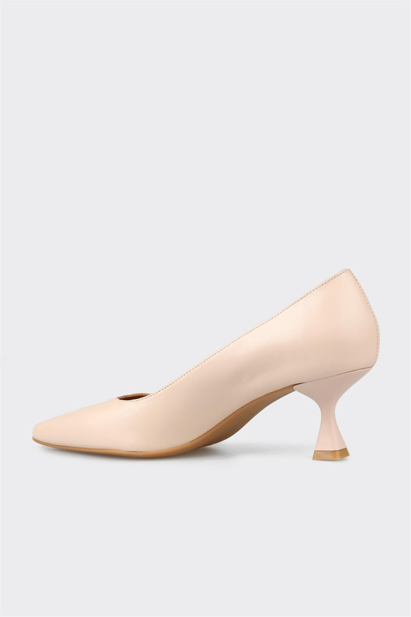 Pudra Deri Kadın Stiletto