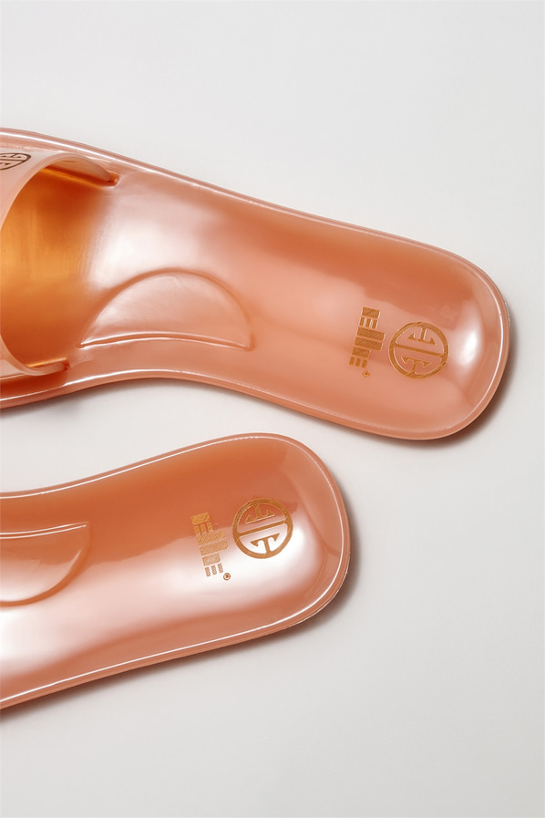 Pudra düz kadın terlik - Elle Shoes