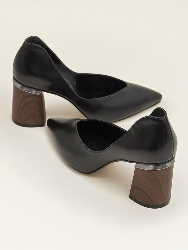 Siyah kadın stiletto - Elle Shoes