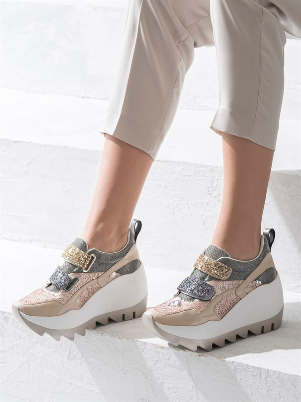 Bej kadın ayakkabı - Elle Shoes